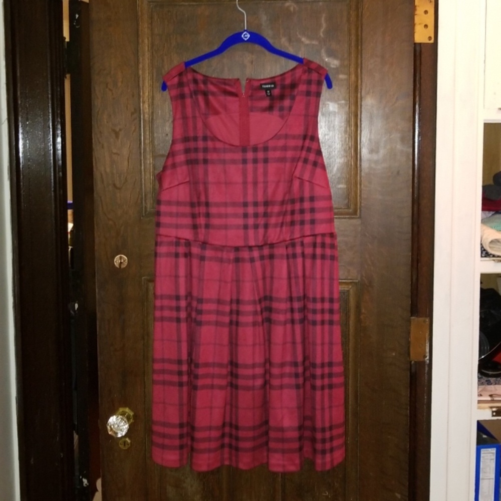 Torrid Maroon Plaid Dress